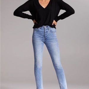 aritzia denim forum the yoko high rise slim